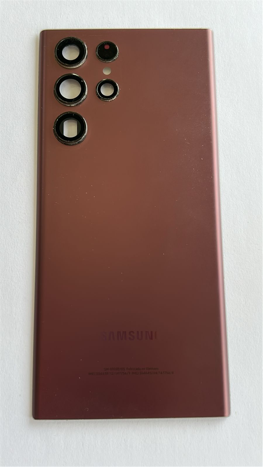 Tapa Samsung S22 Ultra Usada Original Burgundy